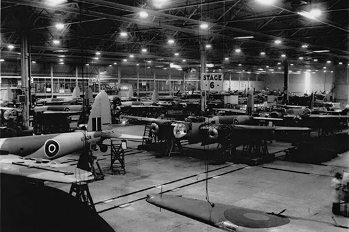 Leavesden Aerodrome during World War II